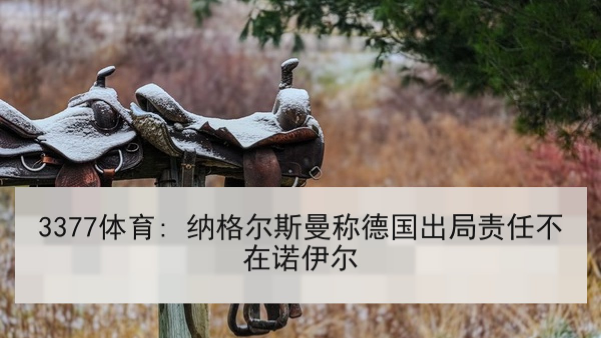 3377体育: 纳格尔斯曼称德国出局责任不在诺伊尔